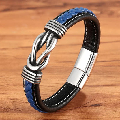 Timeless Love Knot Genuine Leather Bracelet