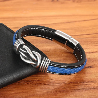 Timeless Love Knot Genuine Leather Bracelet