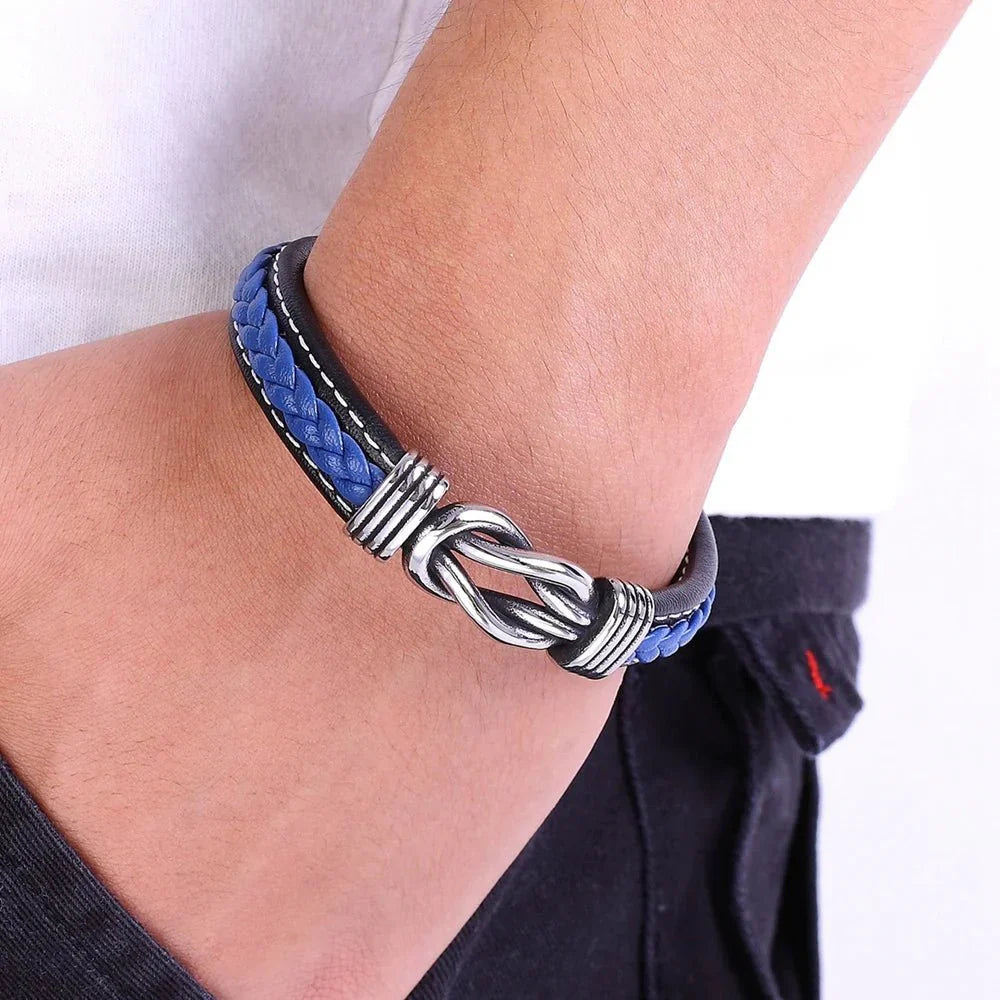 Timeless Love Knot Genuine Leather Bracelet