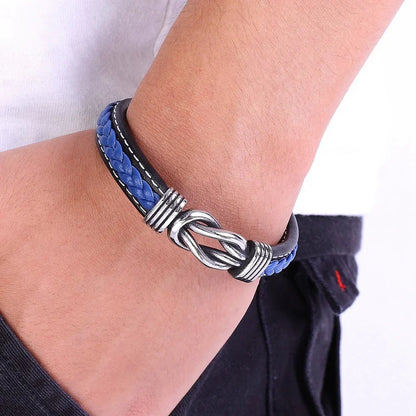 Timeless Love Knot Genuine Leather Bracelet