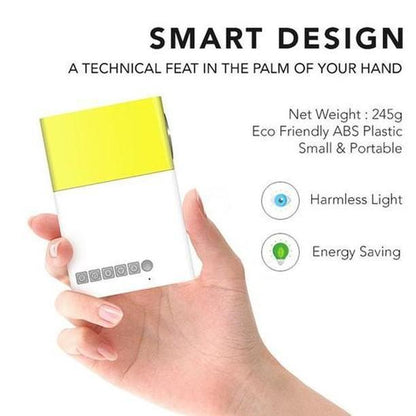 Compact 600lm Portable Mini Projector