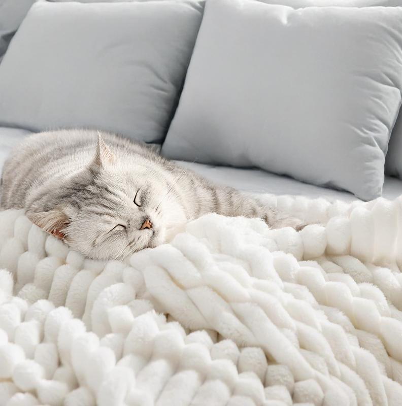 Soft Plush Fleece Blanket Twin Set