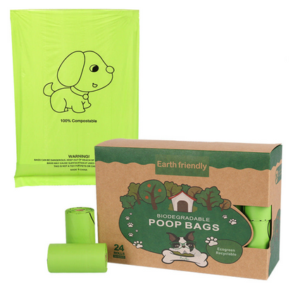 120 Biodegradable Dog Waste Bags with Dispenser