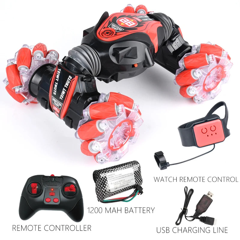 Turbo 2-in-1 RC Stunt Car with Bonus Hand Controller