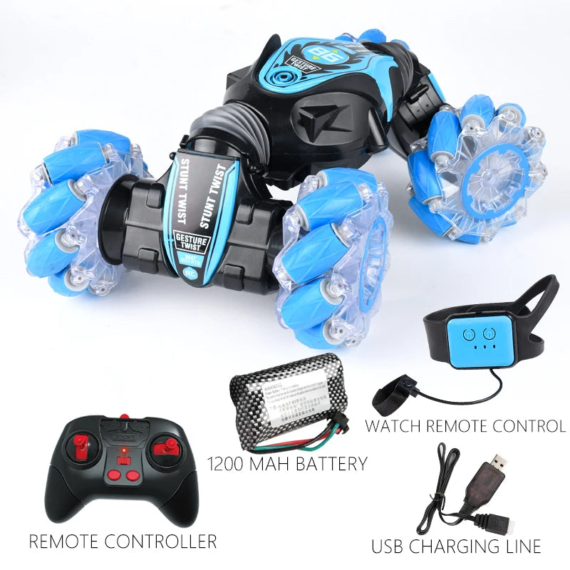 Turbo 2-in-1 RC Stunt Car with Bonus Hand Controller