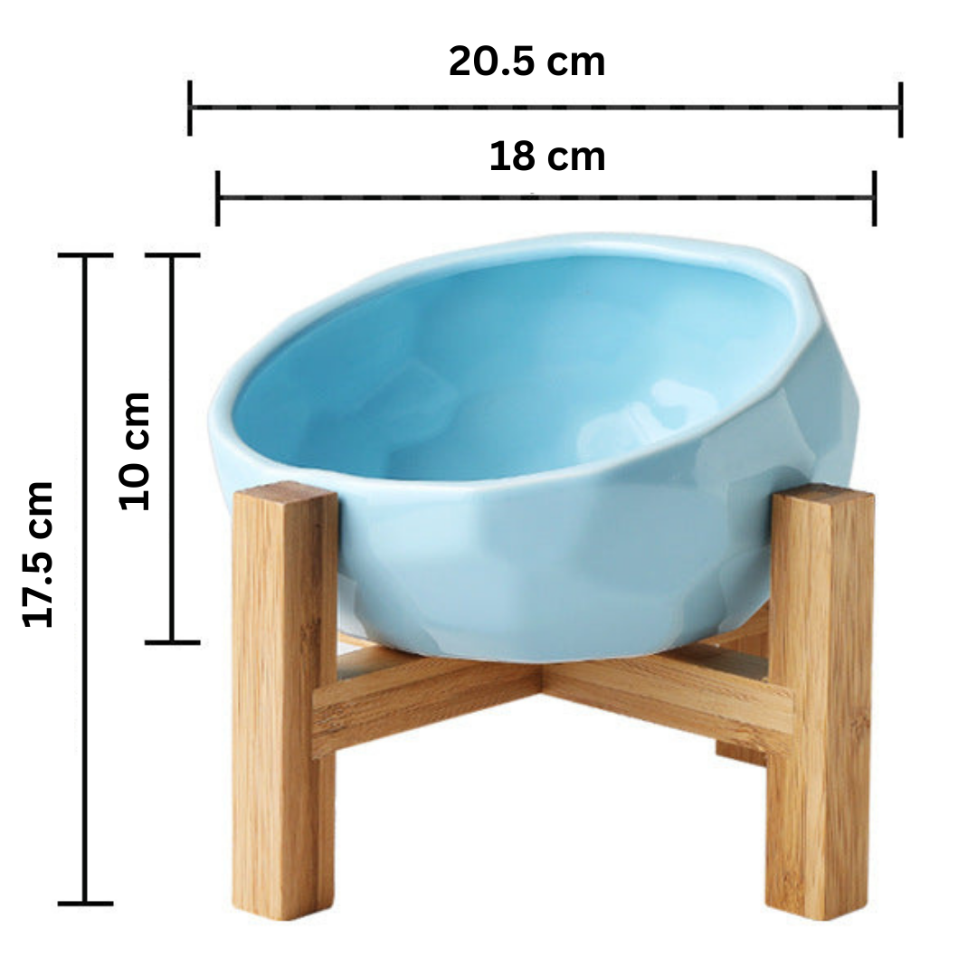 Comfortable Raised Dog Food Bowl Stand