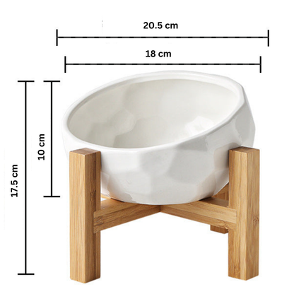 Comfortable Raised Dog Food Bowl Stand