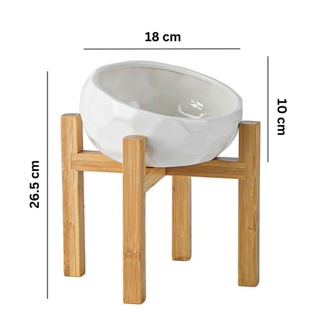 Comfortable Raised Dog Food Bowl Stand
