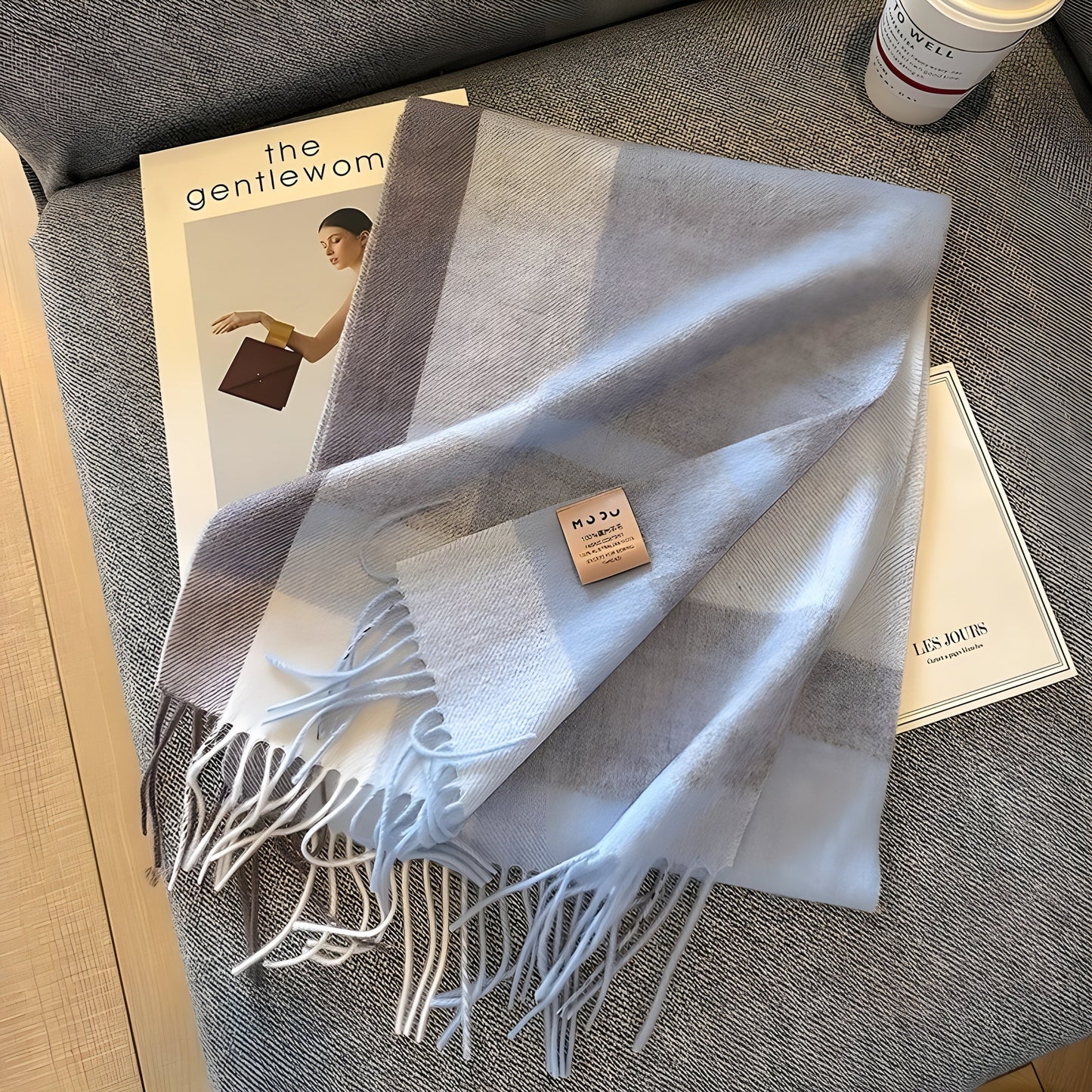 Warm Plaid Cashmere Women's Winter Scarf