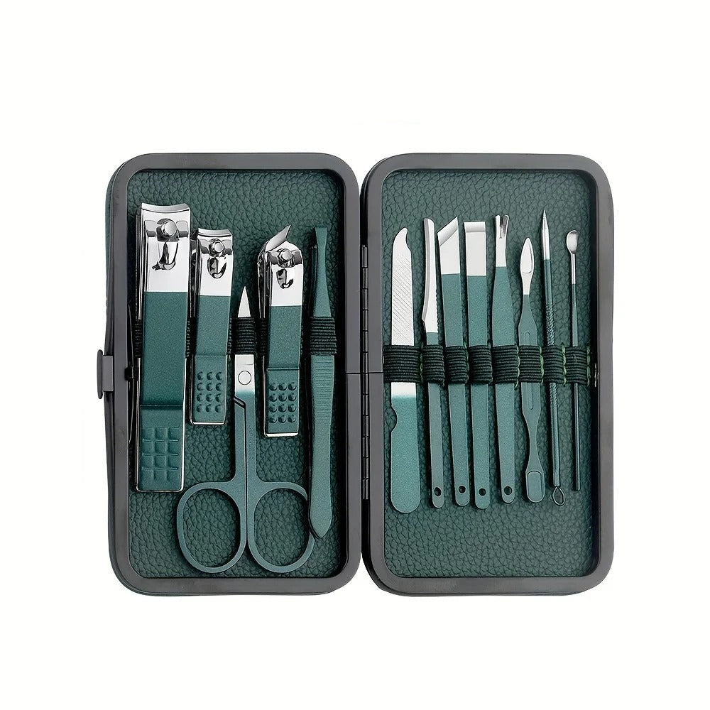 Premium Metal Nail Care Kit for Home and Travel