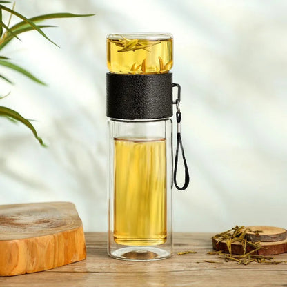 Clear Travel Water Bottle with Infuser