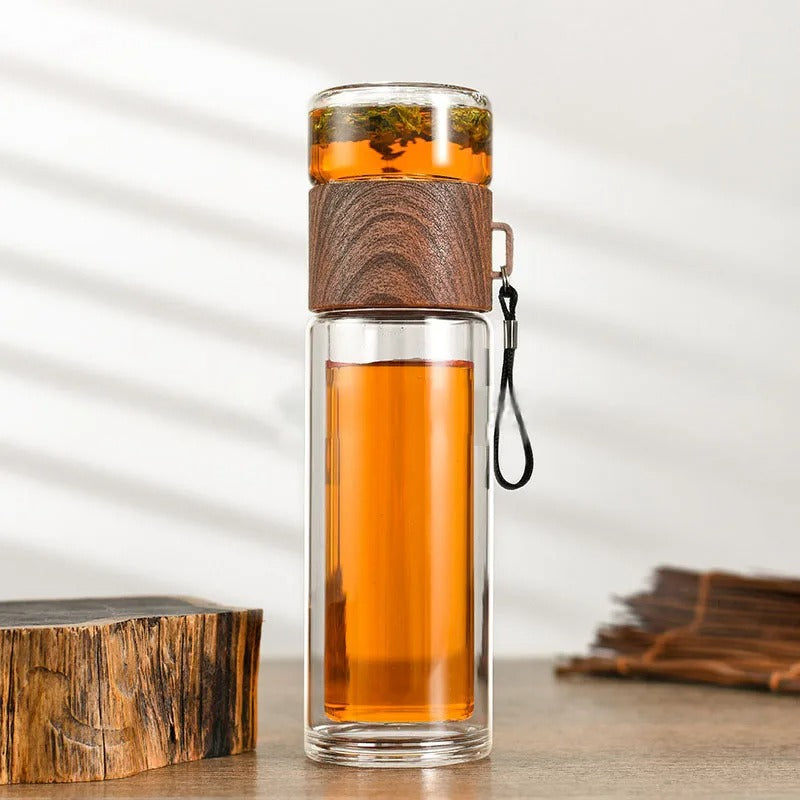 Clear Travel Water Bottle with Infuser