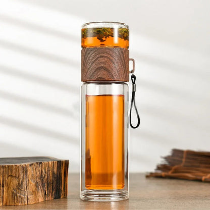 Clear Travel Water Bottle with Infuser