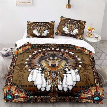 Cozy Boys Wolf Duvet Cover Set