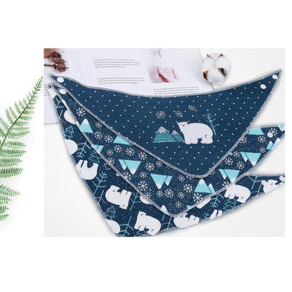 Adorable Baby Bib Set - Gentle Cotton Triangle Scarves