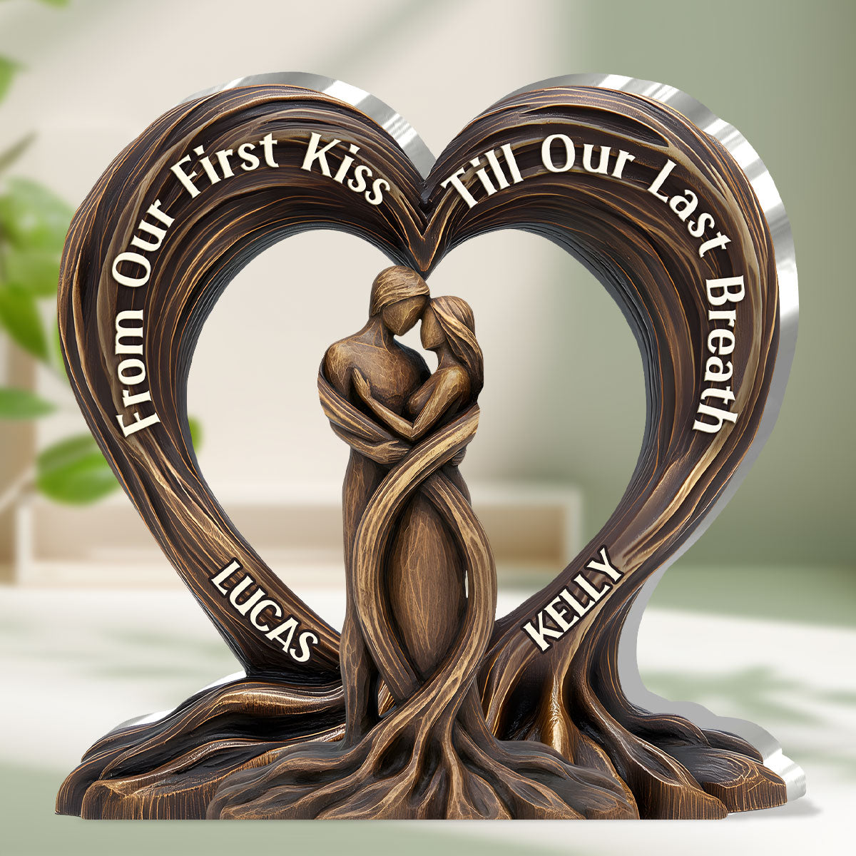 Customizable Tree Heart Shaped Acrylic Wall Plaque - Befez