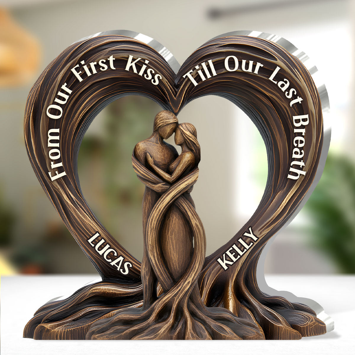 Customizable Tree Heart Shaped Acrylic Wall Plaque