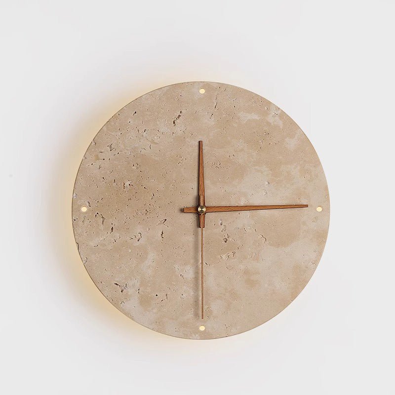 Natural Stone Round Wall Clock