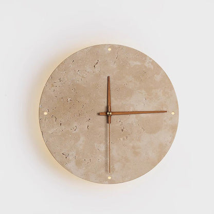 Natural Stone Round Wall Clock