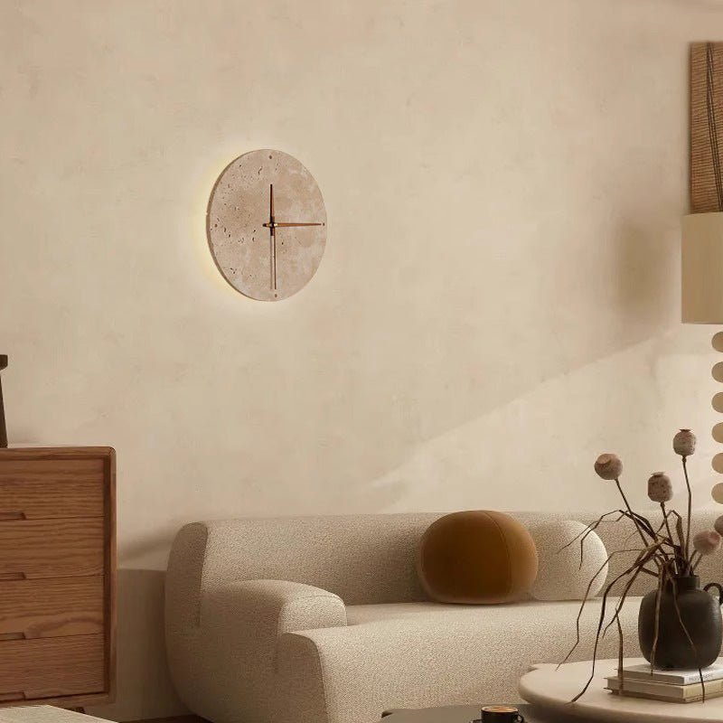 Natural Stone Round Wall Clock - Befez
