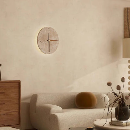 Natural Stone Round Wall Clock - Befez
