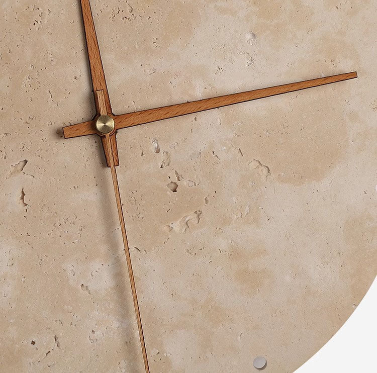 Natural Stone Round Wall Clock
