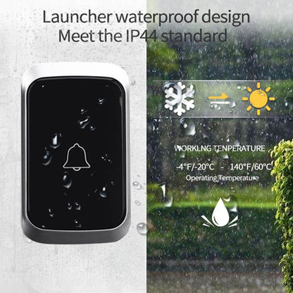 Wireless Waterproof Doorbell with LED Light & 36 Melodies