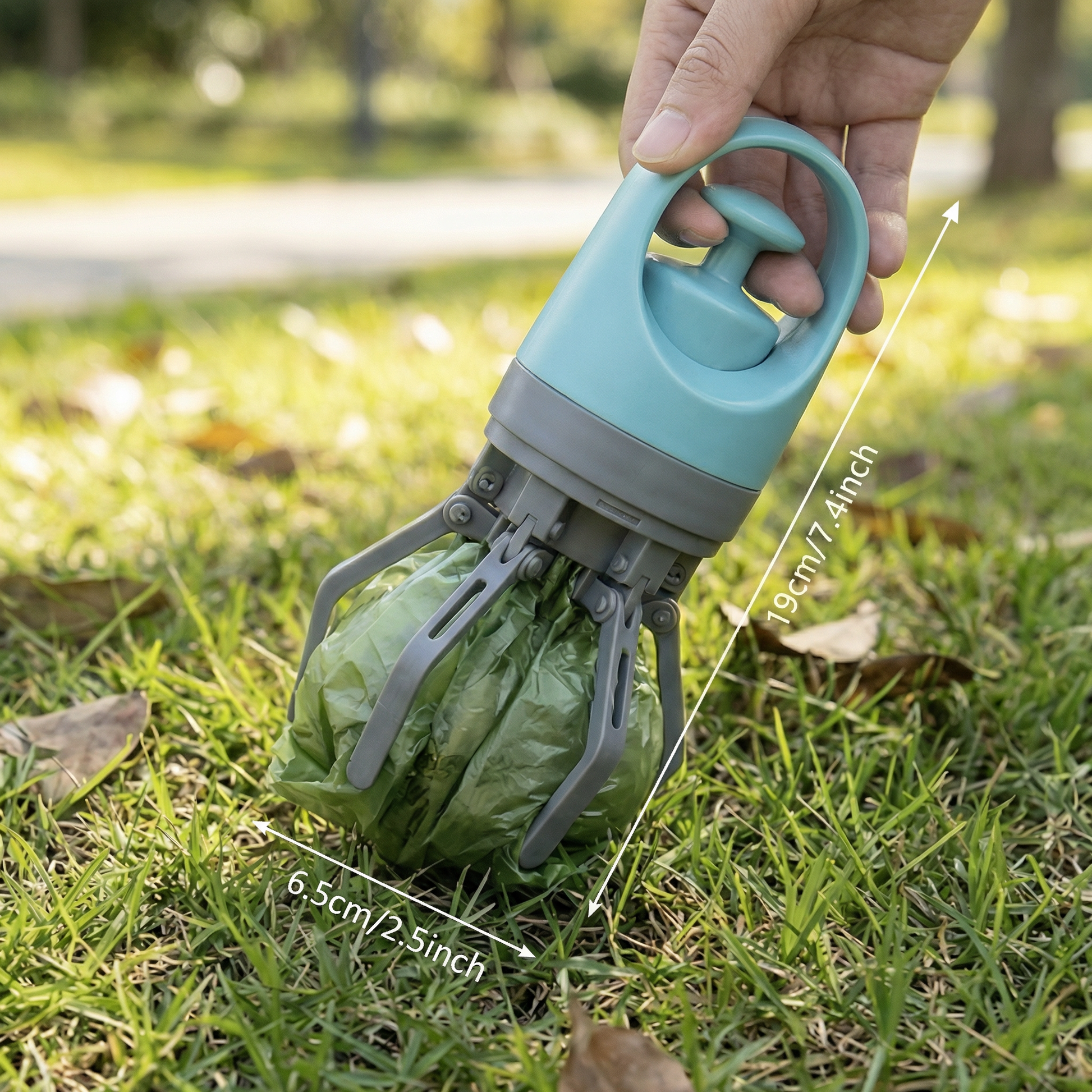 Pet Waste Scoop with Refill Bags – Compact Cleaner Kit - Befez