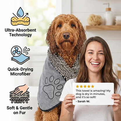 Quick-Dry Soft Microfibre Pet Towel