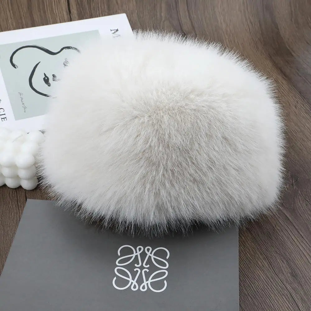 Premium Soft Faux Fur Beanie Hat