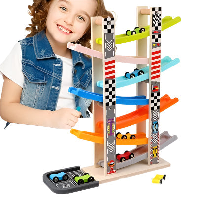 Colorful Kid's Wooden Train Track Set - Befez