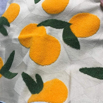 Vibrant Orange Accent Throw Pillow