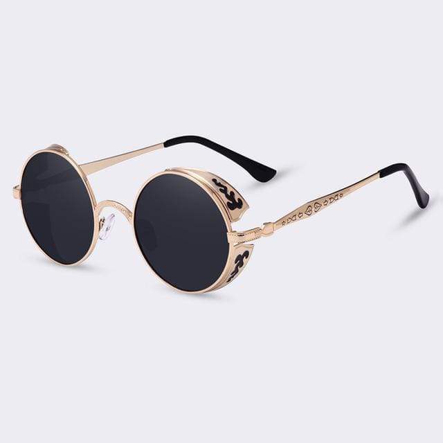 Unique Retro Circular Shade Glasses
