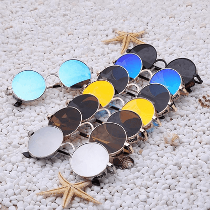 Unique Retro Circular Shade Glasses