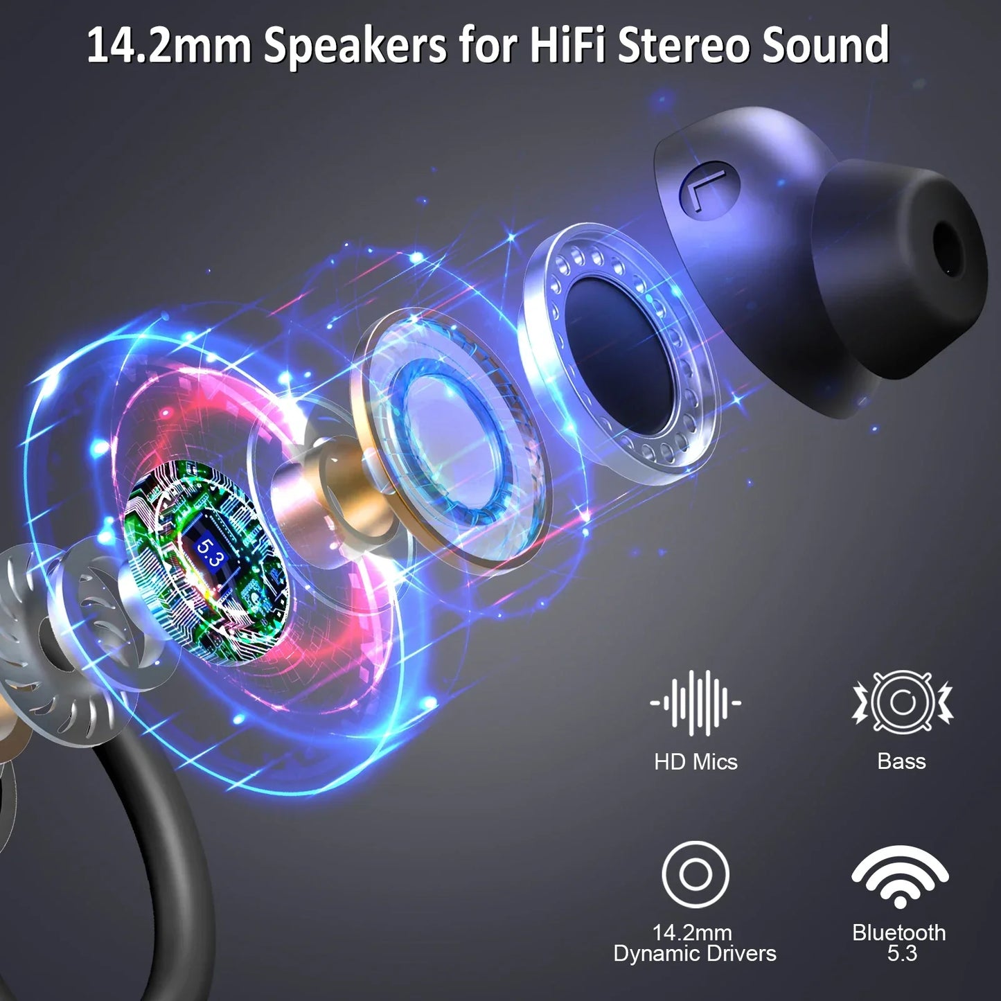 Comfortable Wireless Earbuds with Long Lasting Battery