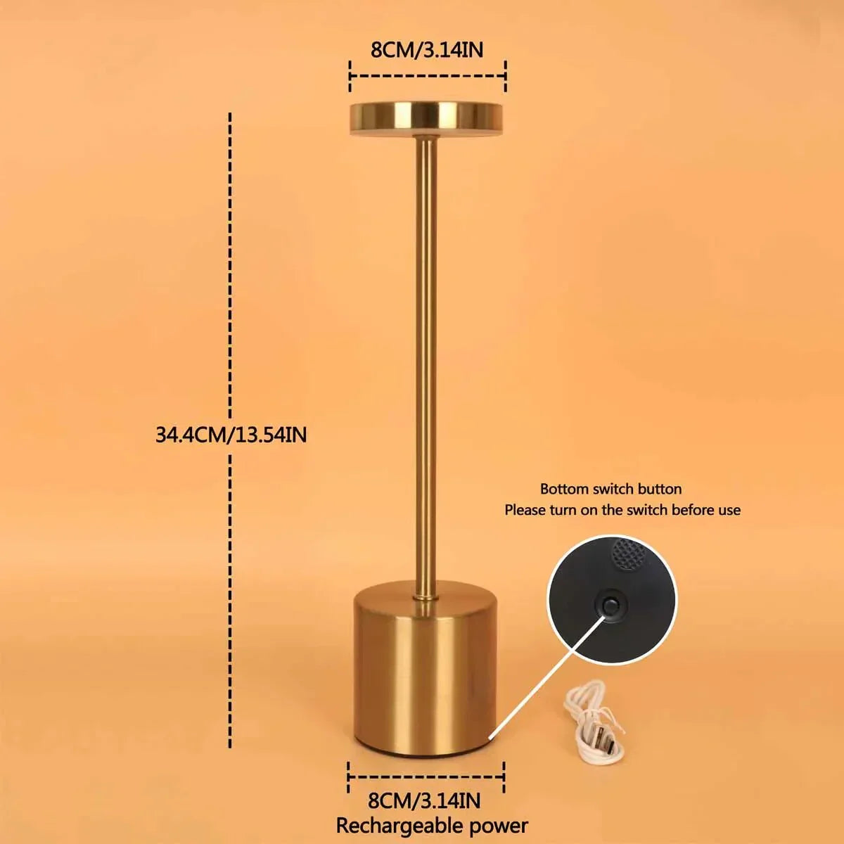 Slim Wireless LED Desk Lamp