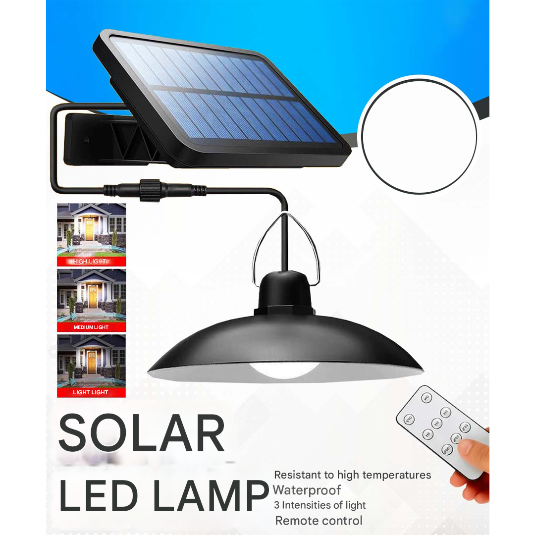 Outdoor Solar Powered LED Light Set with Remote