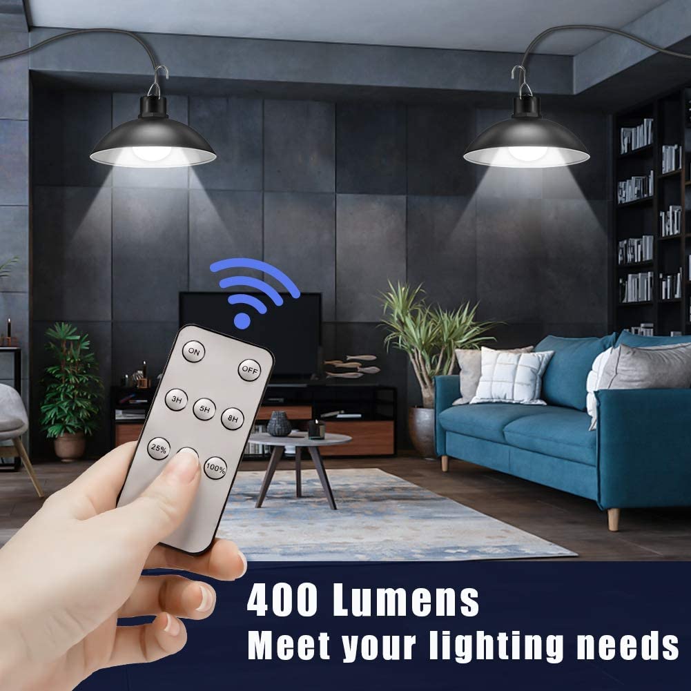 Outdoor Solar Powered LED Light Set with Remote