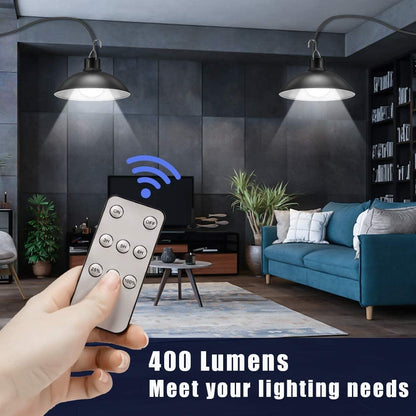 Outdoor Solar Powered LED Light Set with Remote
