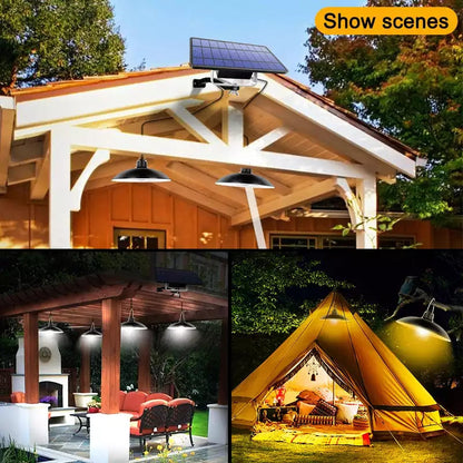 Outdoor Solar Powered LED Light Set with Remote