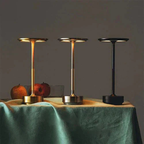 Compact LED Desk Lamp with USB Rechargeable Base