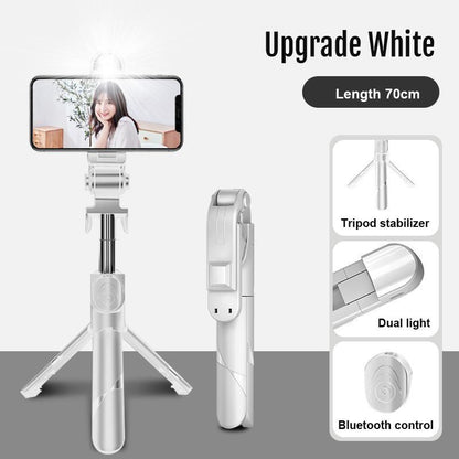 Compact Multi-Function Selfie Stick with Flex Rod