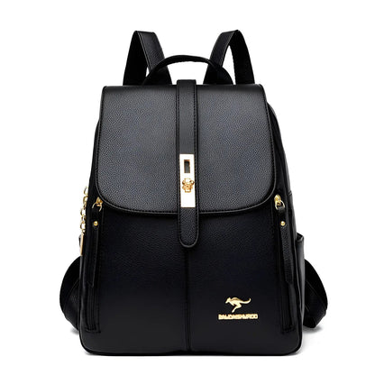 Premium Leather Ladies Backpack Purse