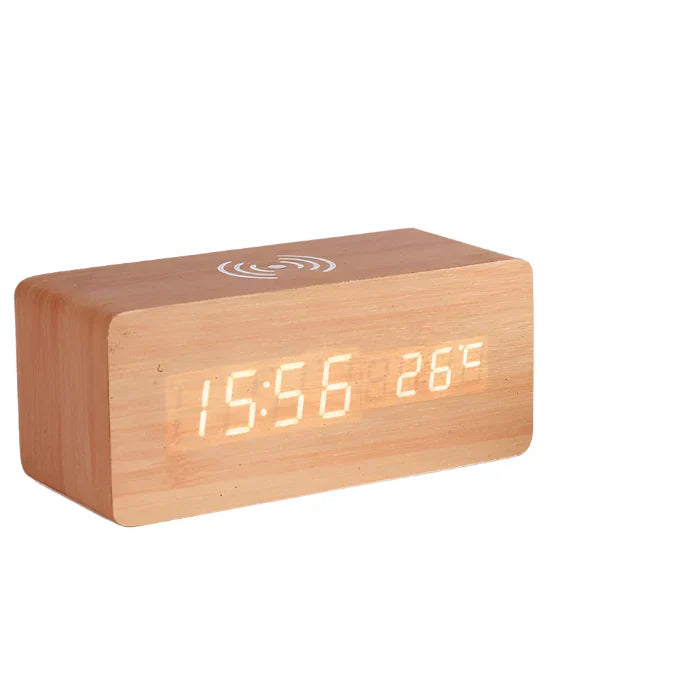 Wooden Digital LED Wake Up Clock Befez
