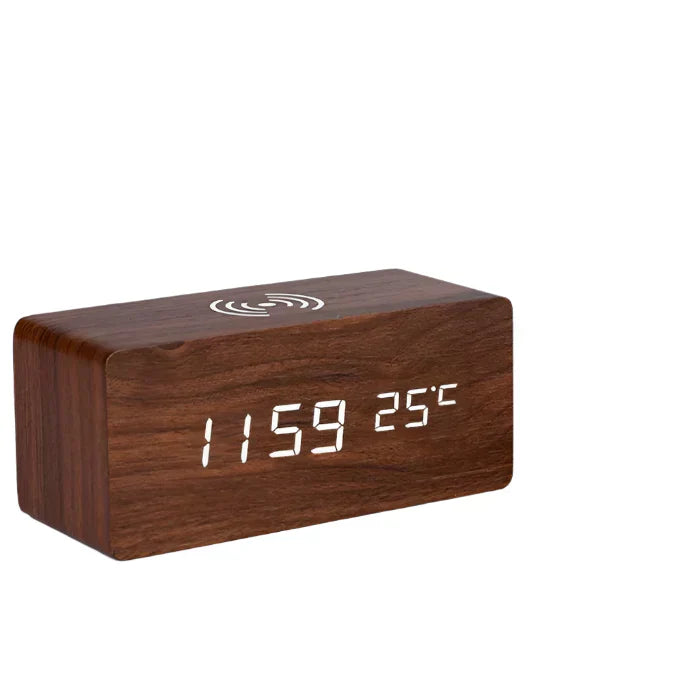 Wooden Digital LED Wake Up Clock Befez
