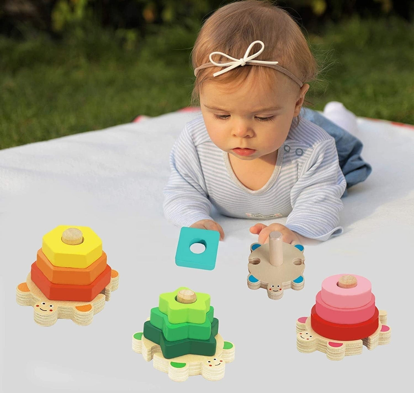 Educational Wooden Stacking Toy Set