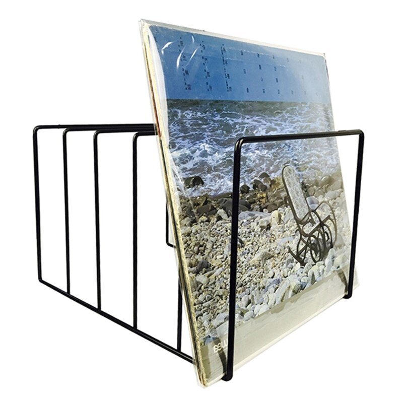 Rustic Metal Book and Record Holder