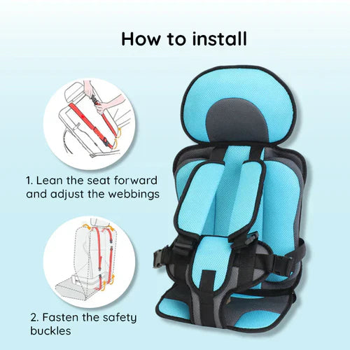Compact Folding Kids Car Booster Seat