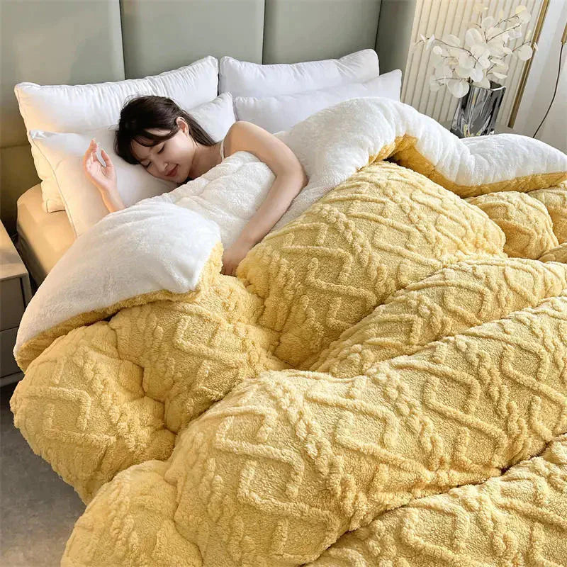 Soft Plush Winter Duvet Cover - Warm Fleece Bedding