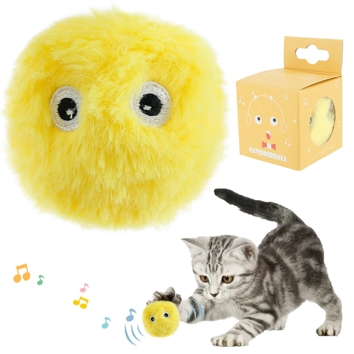Fun Cat Toy Balls with Realistic Animal Sounds